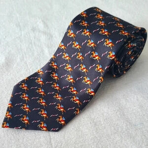 🐎Equestrian Museum Artifacts Tie  Horse Pattern